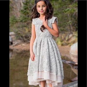 Joyfolie Jacqueline Silver Holiday Dress Size 12